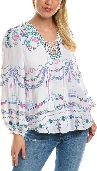 Hale Bob Lace-Up Tunic
