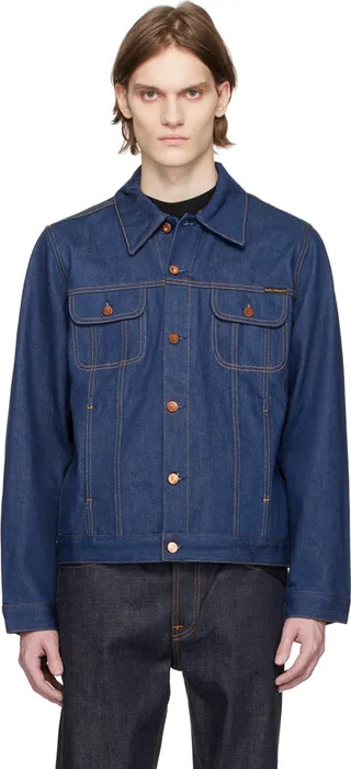 Nudie Jeans Navy Robby Denim Jacket