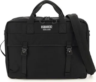 Dsquared2 Ceresio 9 Logo Printed Zip-Up Briefcase