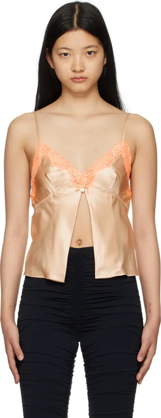 alexanderwang.t Tan Butterfly Camisole