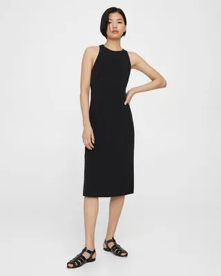 Cross-Back Sheath Dress in Viscose