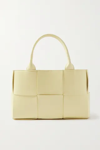 Bottega Veneta - Arco Mini Intrecciato Leather Tote - Yellow