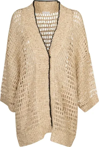 Crochet V-neck Cardigan