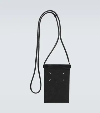 Leather phone pouch