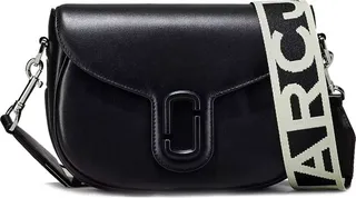 The J Marc Large Saddle Black Crossbody Bag