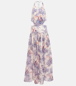 Printed cotton maxi dress