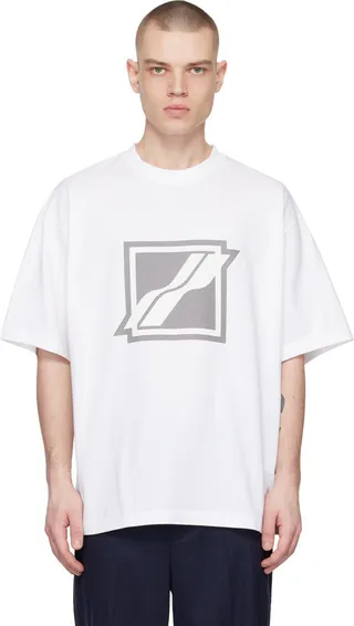 We11done White Printed T-Shirt