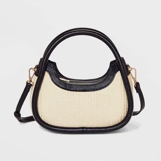 Fashion Bumper Mini Crossbody Bag - A New Day™ Natural