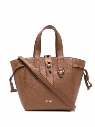 Pebbled-Texture Tote Bag