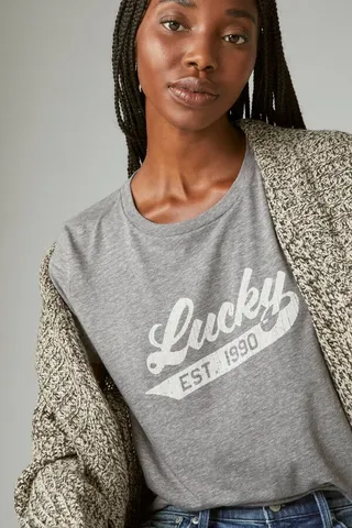 Lucky Script Classic Crew Tee