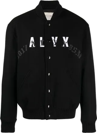Black Logo Bomber Jacket