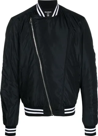 Logo-Print Bomber Jacket
