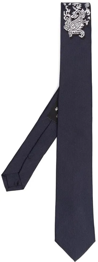 Paisley-Print Detail Tie