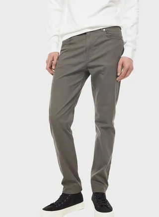 Essential Slim Fit Twill Trousers