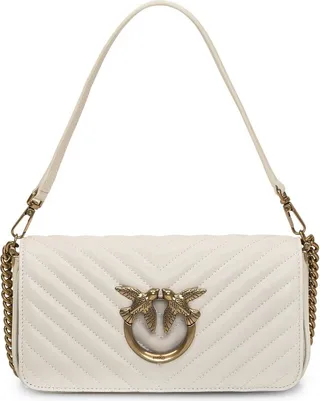 Pinko Small Love Chevron Quilted Shoulder Bag