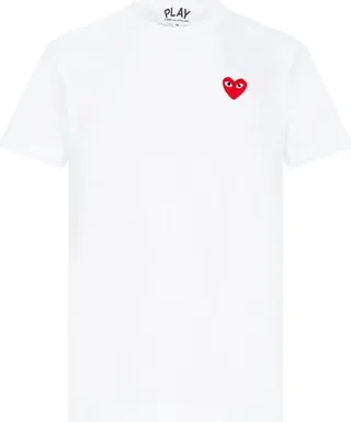 Comme des Garçons Play Heart Logo Patch Crewneck T-Shirt