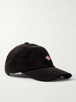 Logo-Appliquéd Cotton-Corduroy Baseball Cap