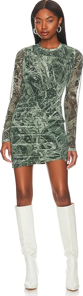 Augusta Mesh Mini Dress