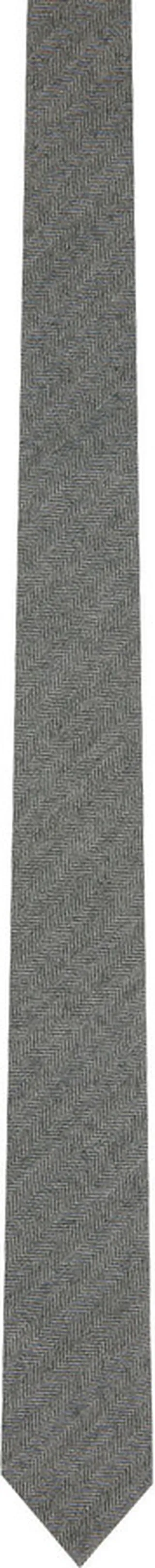 Thom Browne SSENSE Exclusive Black & White Herringbone Tie