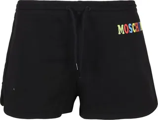 Moschino Logo Printed Drawstring Shorts