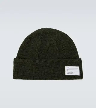 Wool and linen beanie