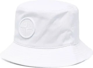 Tonal Embroidered-Logo Bucket Hat