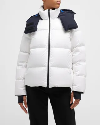 Ganton Logo Detachable Hood Parka Jacket