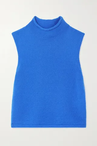 LAPOINTE - Cropped Cashmere And Silk-blend Top - Blue
