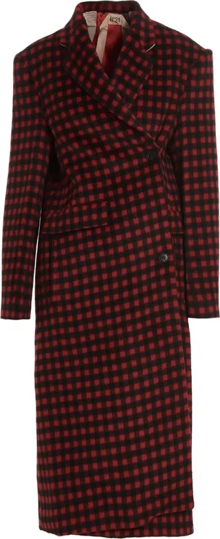 Check Cloth Coat