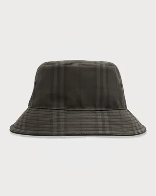 Men's Check Bucket Hat