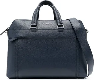 Zip-Up Leather Briefcase