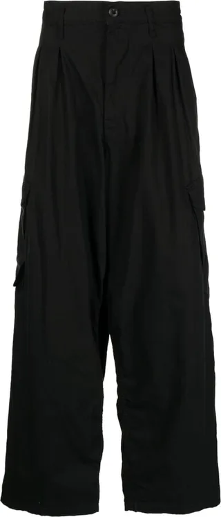 High-Waisted Wide-Leg Trousers