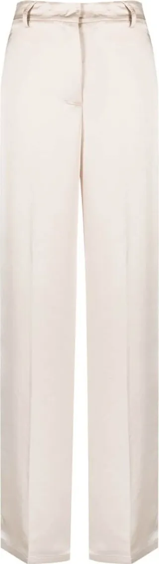 High-Waisted Straight-Leg Trousers