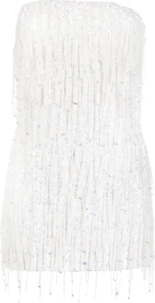 Heather sequined strapless minidress