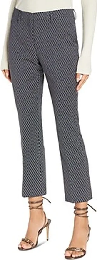 Etro Printed High Rise Cropped Pants