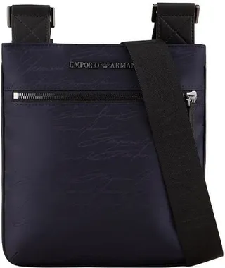 Emporio Armani Logo Signature Navy Blue Crossbody Bag