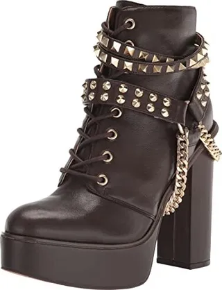 Jessica Simpson Women's Lannoli Studded Platform Boot Combat