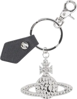 Hammered Orb Keyring
