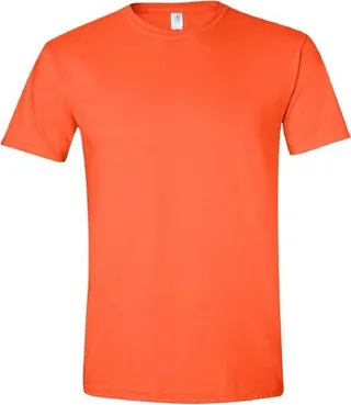 Gildan Mens Short Sleeve Soft-Style T-Shirt - Orange
