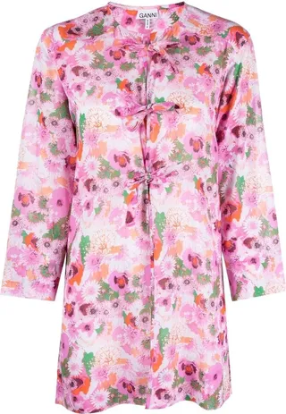 Floral-Print Tunic