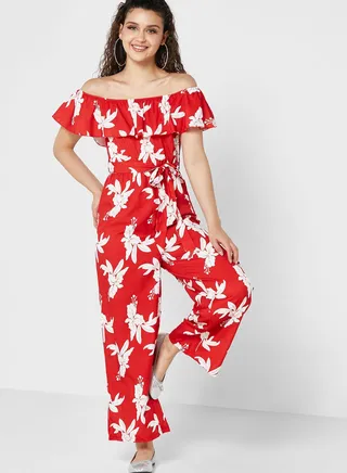 Off Shoulder Jumpsuit