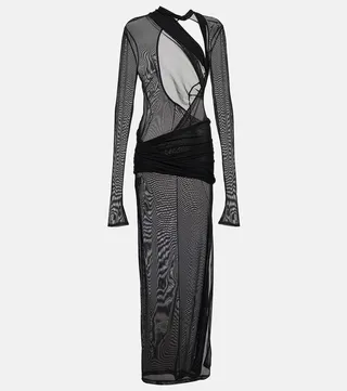 La Robe Piombone tulle maxi dress