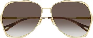 Chloé Eyewear Aviator Frame Sunglasses