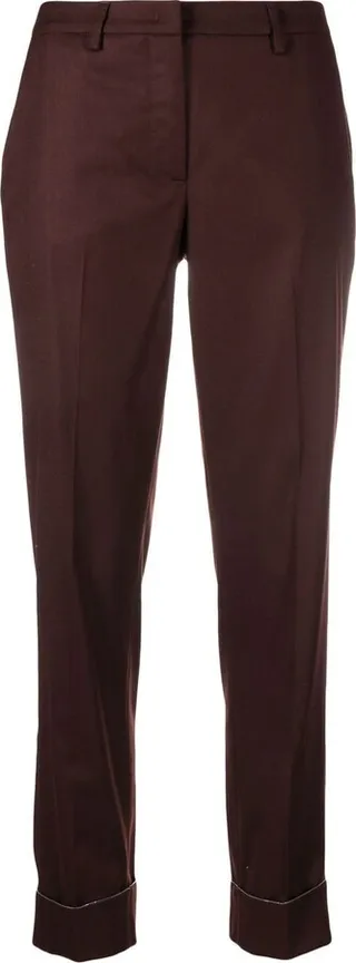 Cropped Tailored Trousers
