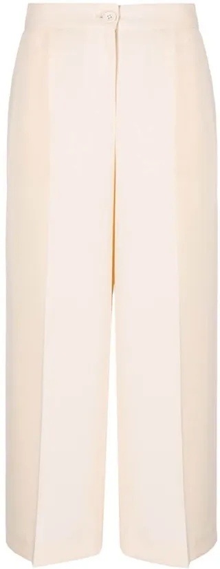 Cropped Wide-Leg Trousers