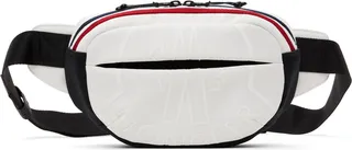 Moncler White Cut Belt Bag