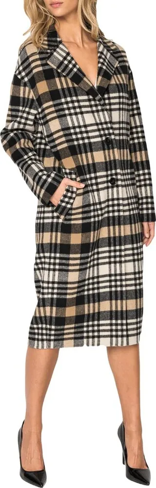 Coppola Womens Cold Weather Midi Wool Coat