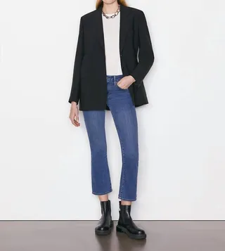 Le Crop Mini Boot Jean in Poe