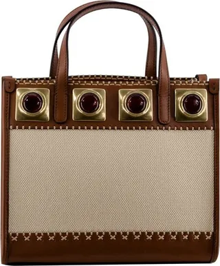 Etro Crwon Me Contrast Stitching Tote Bag