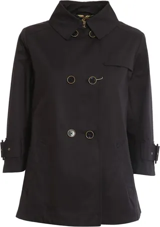Herno Collared Button-Up Trench Coat